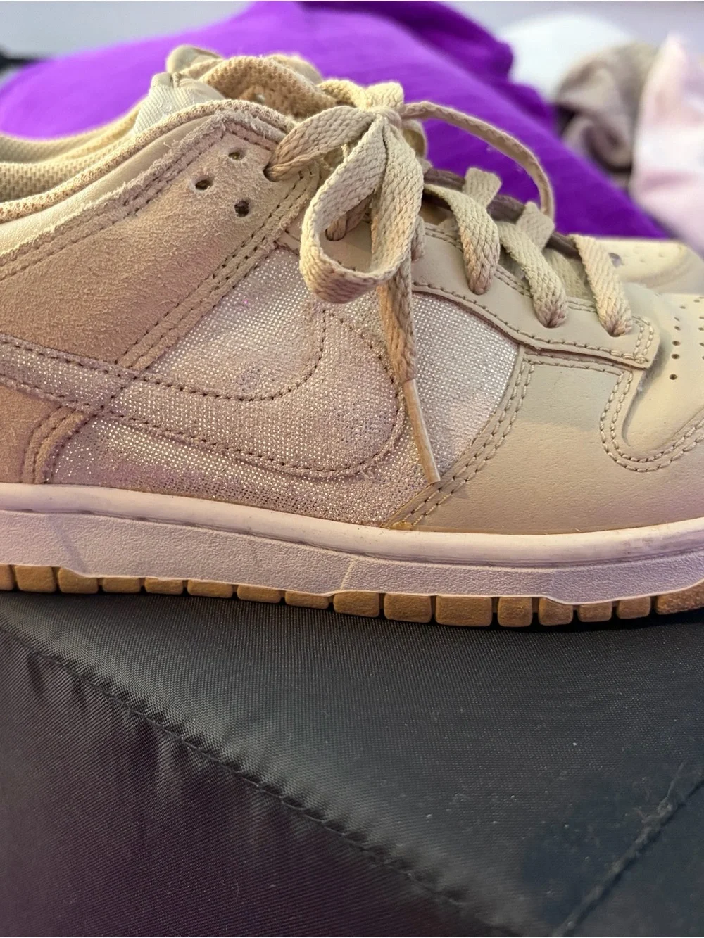 Women's Nike Beige Low-Top